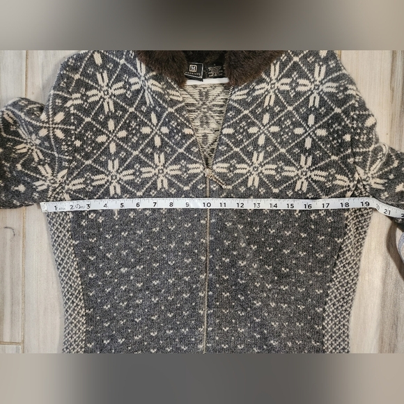 Vintage Maurices Lambswool Blend Full Zip Sweater Size Small - Picture 10 of 10